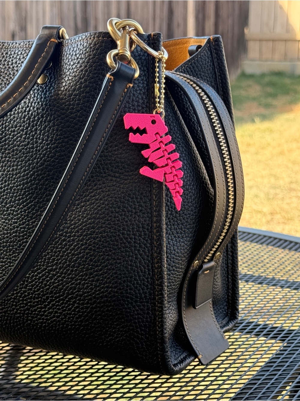 Flexy Sexy Rexy Dinosaur T-Rex Keychain Ball Chain Bag Charm